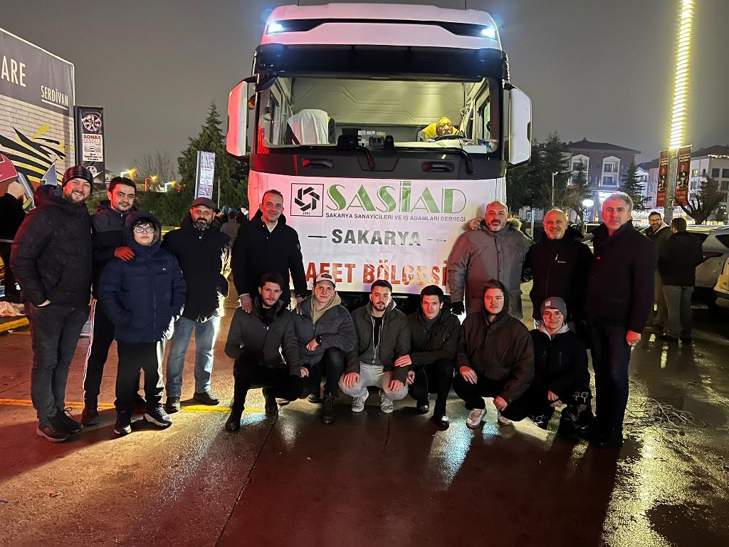 SASİAD Yardım TIR'ı Deprem Bölgesinde..